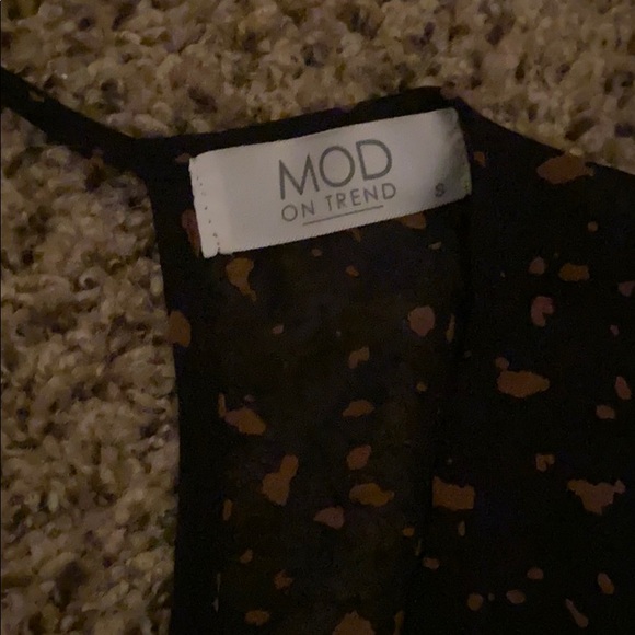 Black Speckled Romper - Picture 2 of 3